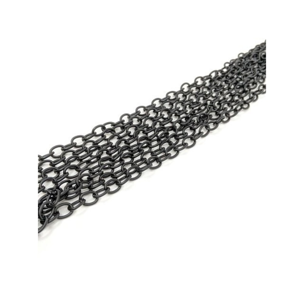 Blue Moon Beads Black Metal Cable Chain for Jewelry Making, 90 inches NEW
